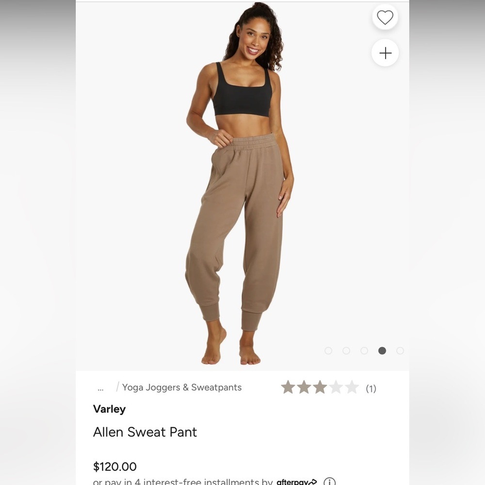 NWT VARLEY ALLEN SWEATPANTS MEDIUM